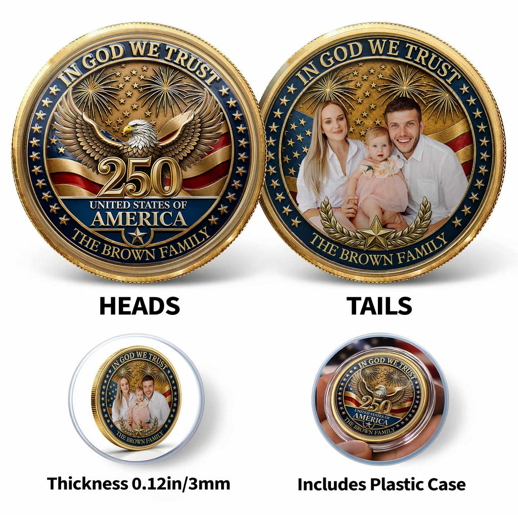 Personalized Commemorative Coin Custom Name Gift for Dad Commemorative Coin GradoCreations