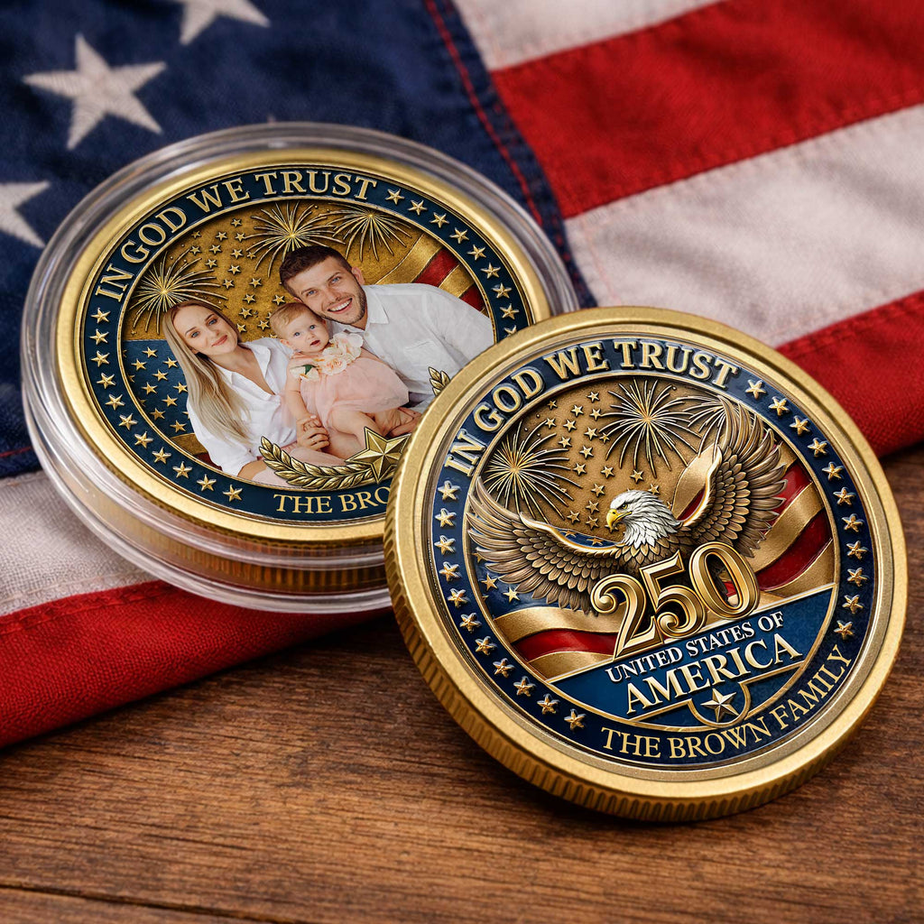 Personalized Commemorative Coin Custom Name Gift for Dad Commemorative Coin GradoCreations