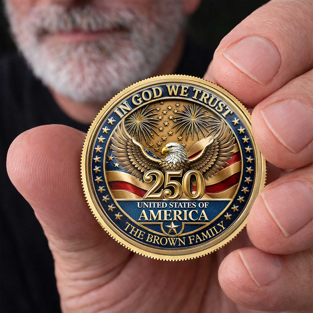 Personalized Commemorative Coin Custom Name Gift for Dad Commemorative Coin GradoCreations