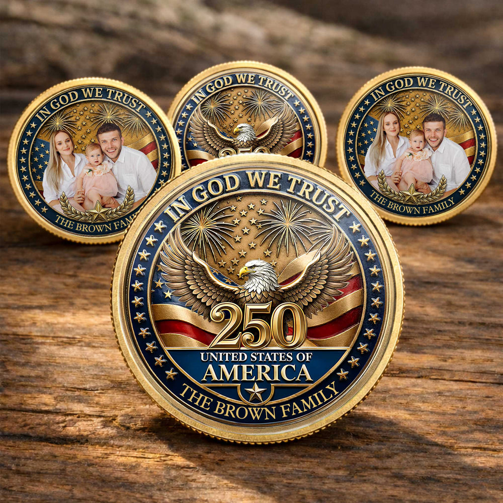 Personalized Commemorative Coin Custom Name Gift for Dad Commemorative Coin GradoCreations