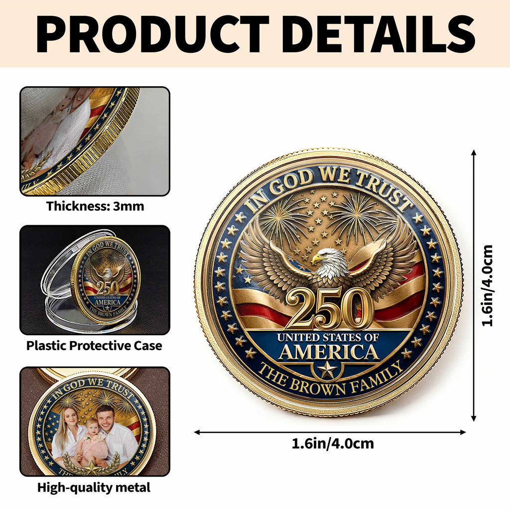 Personalized Commemorative Coin Custom Name Gift for Dad Commemorative Coin GradoCreations