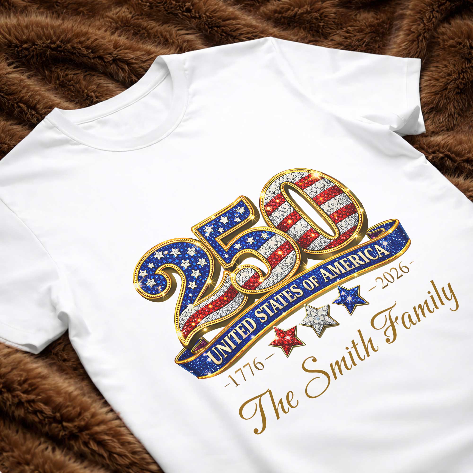 Personalized Family T-Shirt & Hoodie USA Flag Gift for Dad Shirt GradoCreations