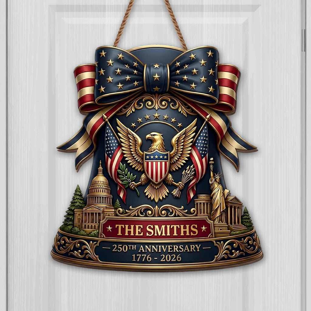 Personalized Eagle American Flag Wood Sign Custom Gift Idea Wood Sign GradoCreations