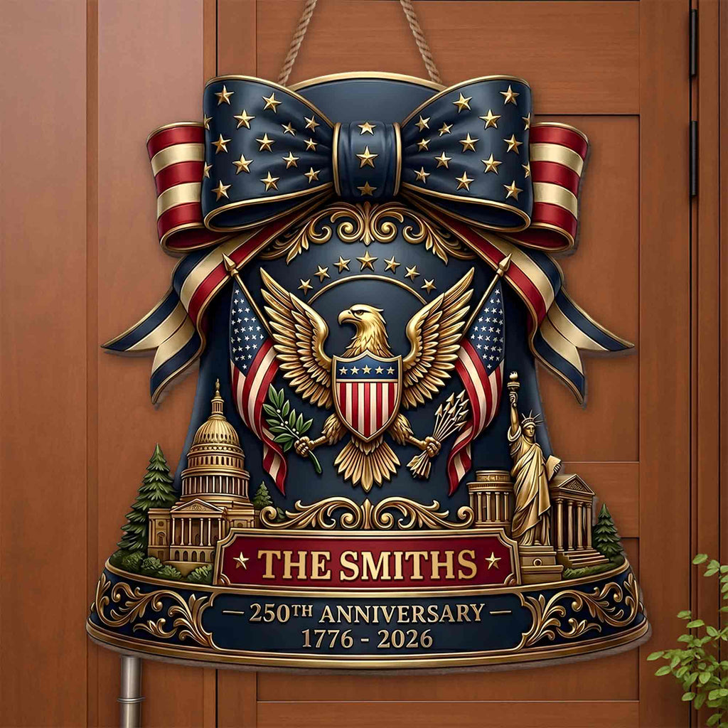 Personalized Eagle American Flag Wood Sign Custom Gift Idea Wood Sign GradoCreations