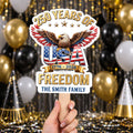 Personalized Custom Hand Fan USA Freedom Eagle Family Gift Hand Fan GradoCreations