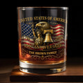 Personalized Whiskey Glass Custom Name Gift for Dad 4th of July Whiskey Glass GradoCreations