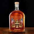Personalized Whiskey Bottle Custom Name Gift for Dad 4th of July Whiskey Bottle GradoCreations