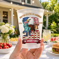 Personalized Frosted Cups Custom Family Name USA Eagle Gift Frosted Cups GradoCreations