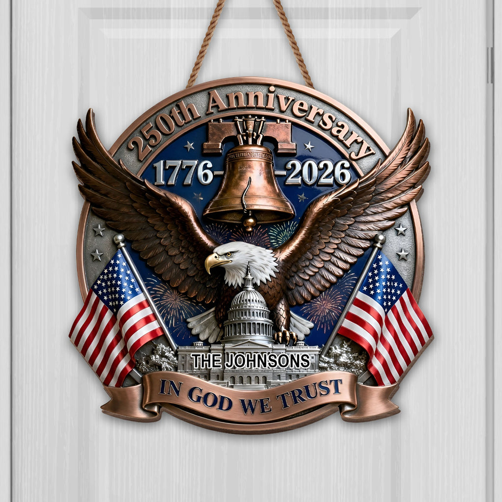 Personalized Eagle Liberty Bell Wood Sign Custom Decor Gift Wood Sign GradoCreations
