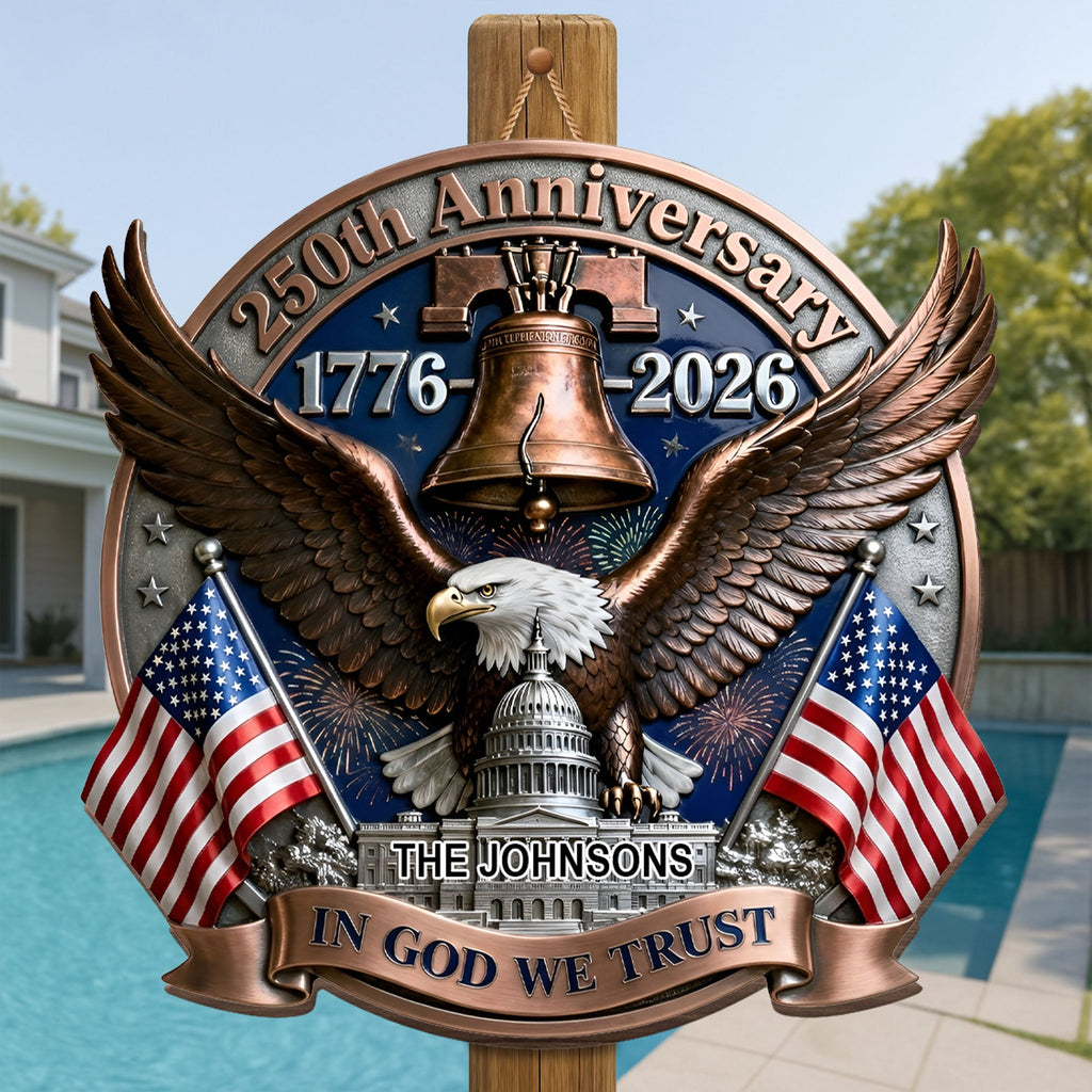 Personalized Eagle Liberty Bell Wood Sign Custom Decor Gift Wood Sign GradoCreations