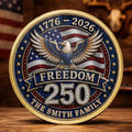 Personalized American Flag Commemorative Coin Gift for Dad Commemorative Coin GradoCreations
