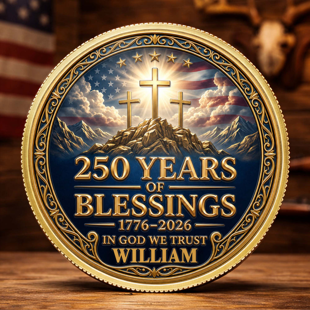 Personalized Commemorative Coin Custom Name Gift for Dad Commemorative Coin GradoCreations