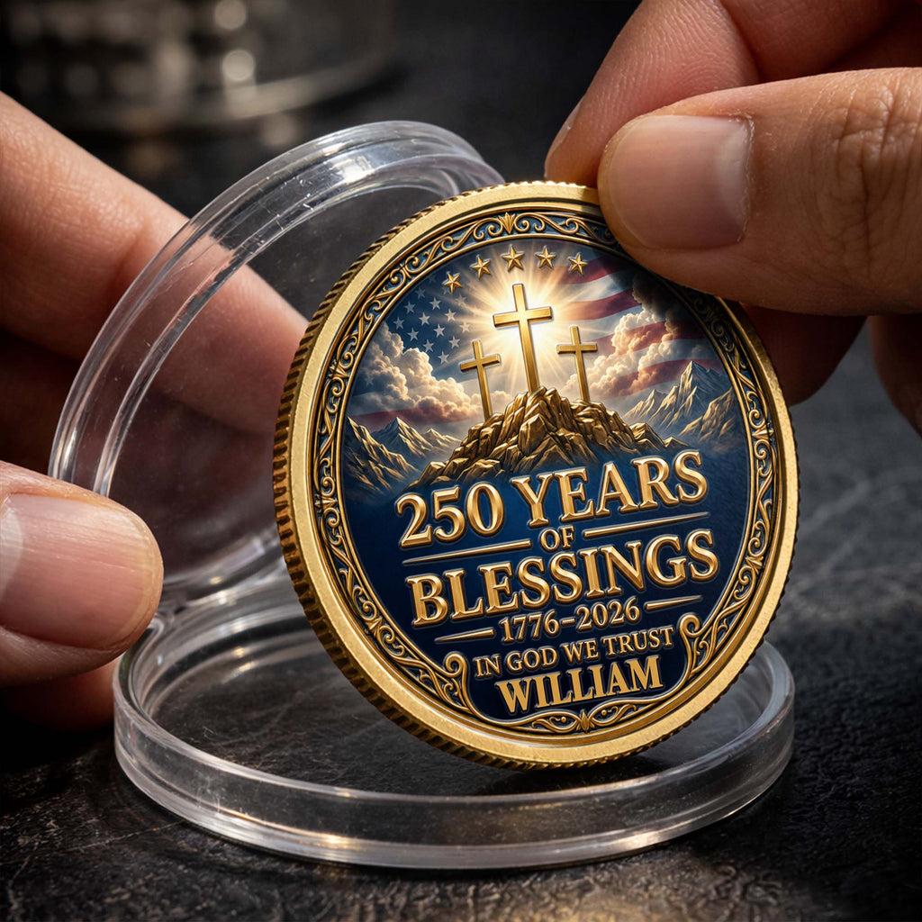 Personalized Commemorative Coin Custom Name Gift for Dad Commemorative Coin GradoCreations