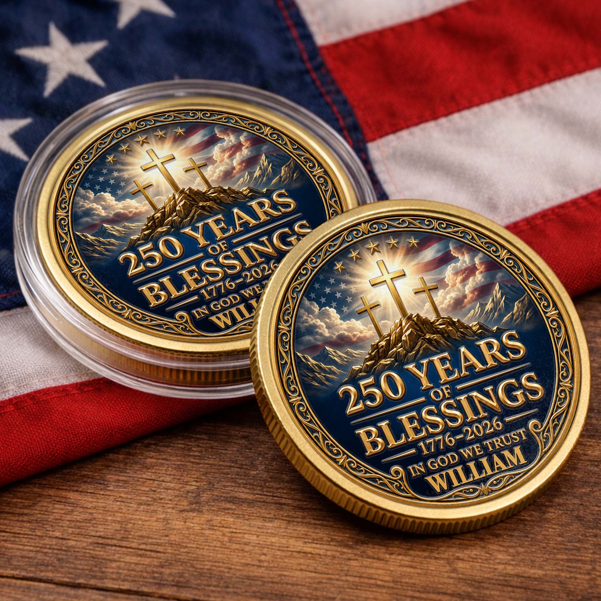 Personalized Commemorative Coin Custom Name Gift for Dad Commemorative Coin GradoCreations