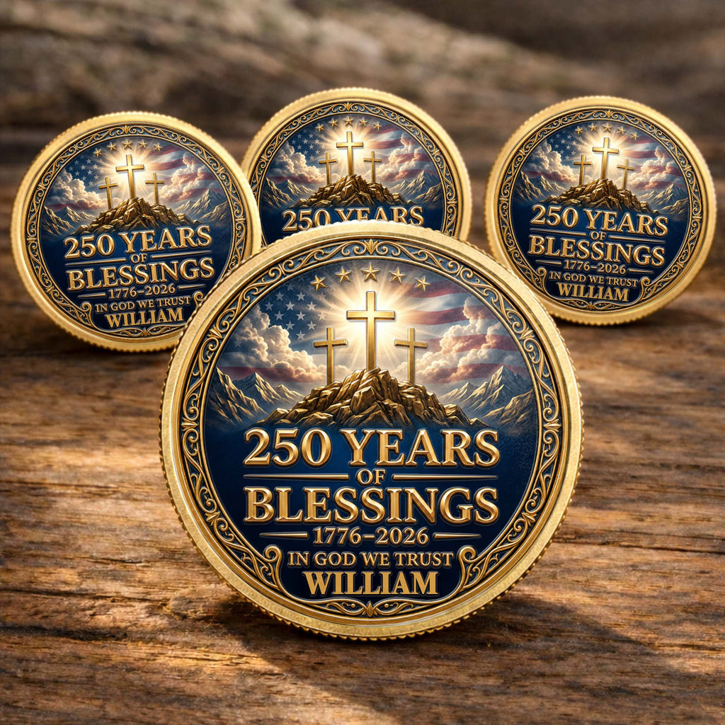 Personalized Commemorative Coin Custom Name Gift for Dad Commemorative Coin GradoCreations