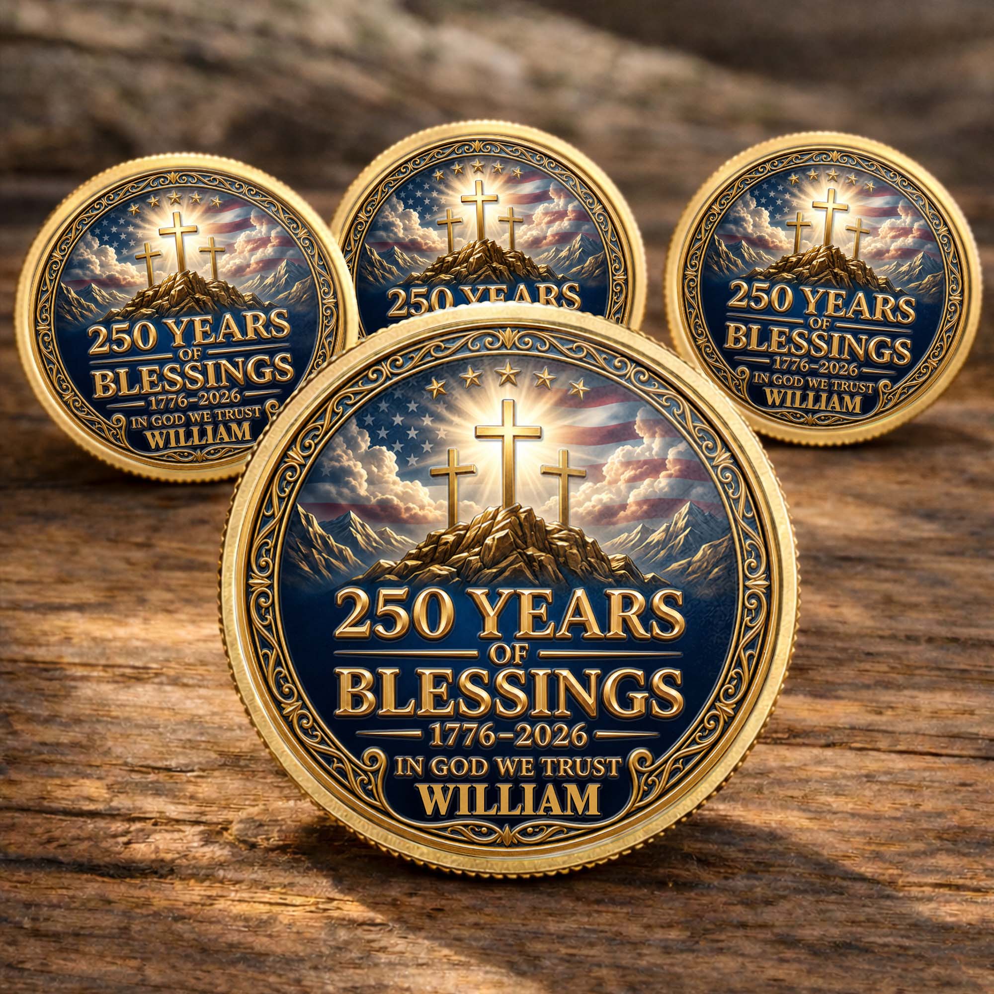Personalized Commemorative Coin Custom Name Gift for Dad Commemorative Coin GradoCreations