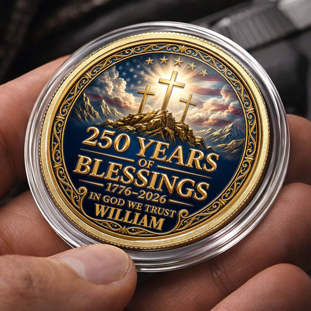 Personalized Commemorative Coin Custom Name Gift for Dad Commemorative Coin GradoCreations