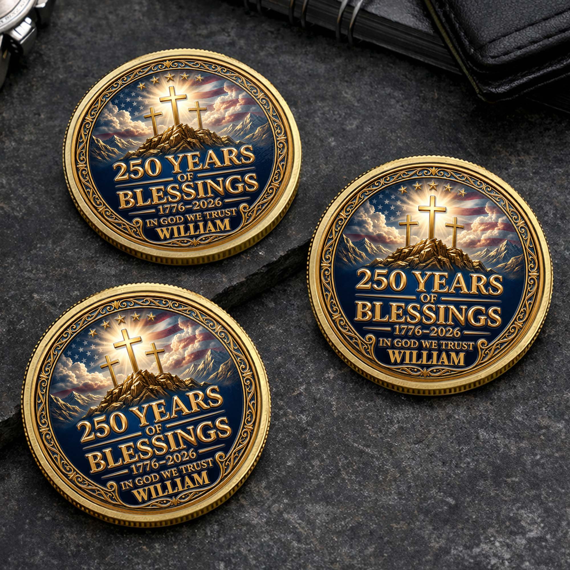 Personalized Commemorative Coin Custom Name Gift for Dad Commemorative Coin GradoCreations