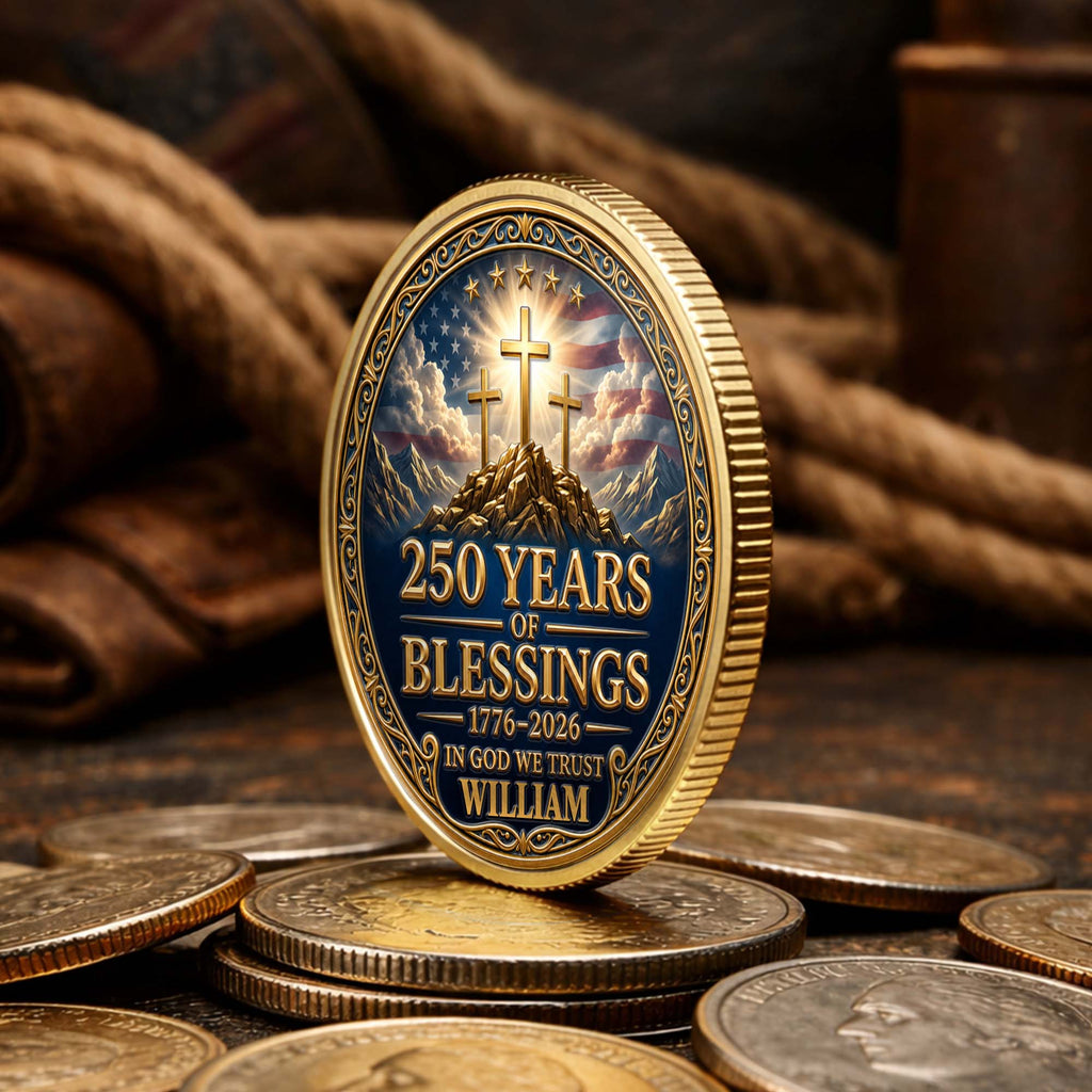 Personalized Commemorative Coin Custom Name Gift for Dad Commemorative Coin GradoCreations