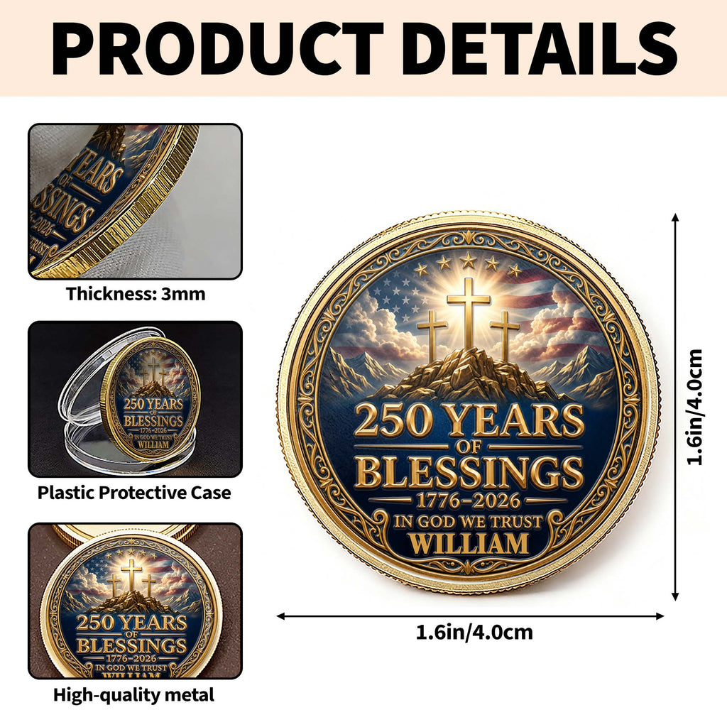 Personalized Commemorative Coin Custom Name Gift for Dad Commemorative Coin GradoCreations