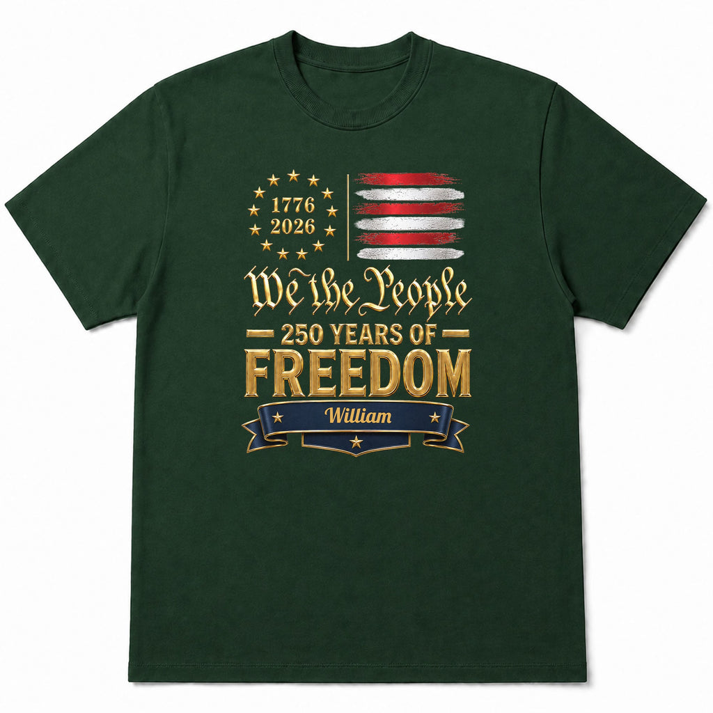Personalized American Flag Hoodie & T-shirt Gift for Dad Shirt GradoCreations