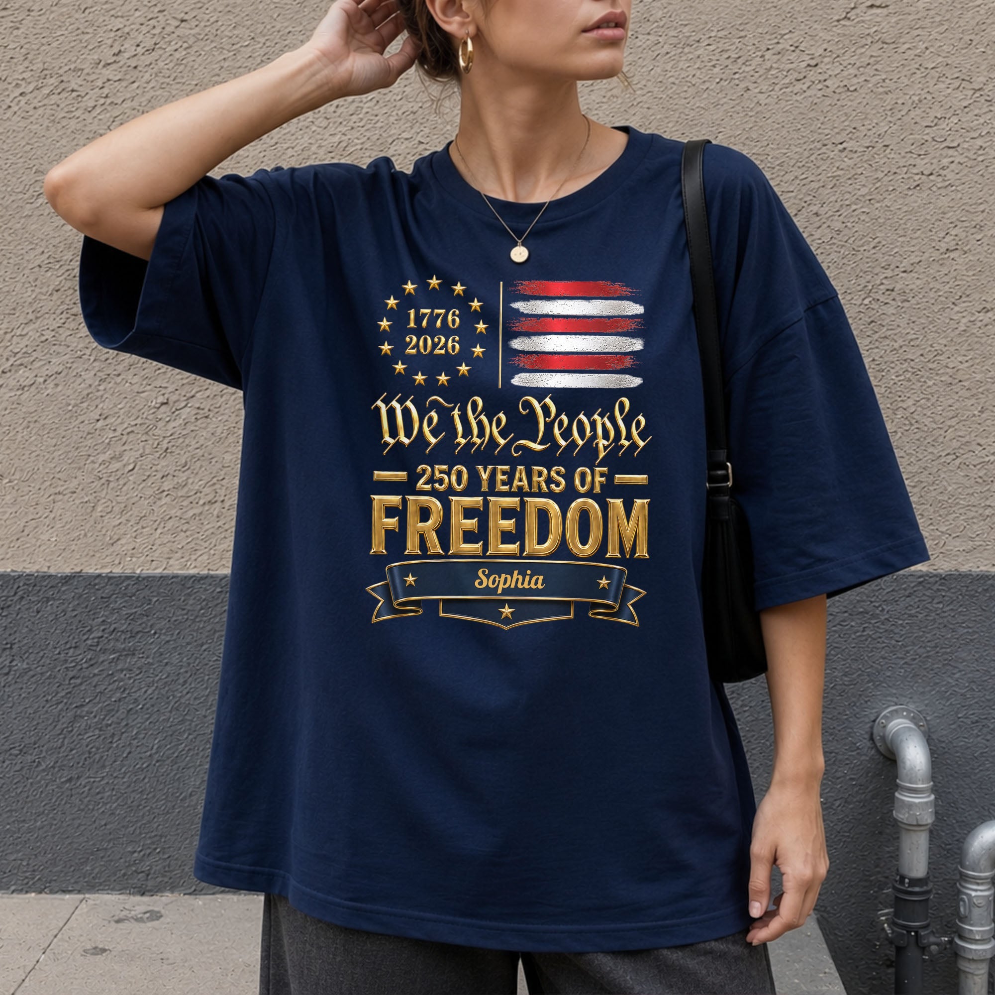 Personalized American Flag Hoodie & T-shirt Gift for Dad Shirt GradoCreations