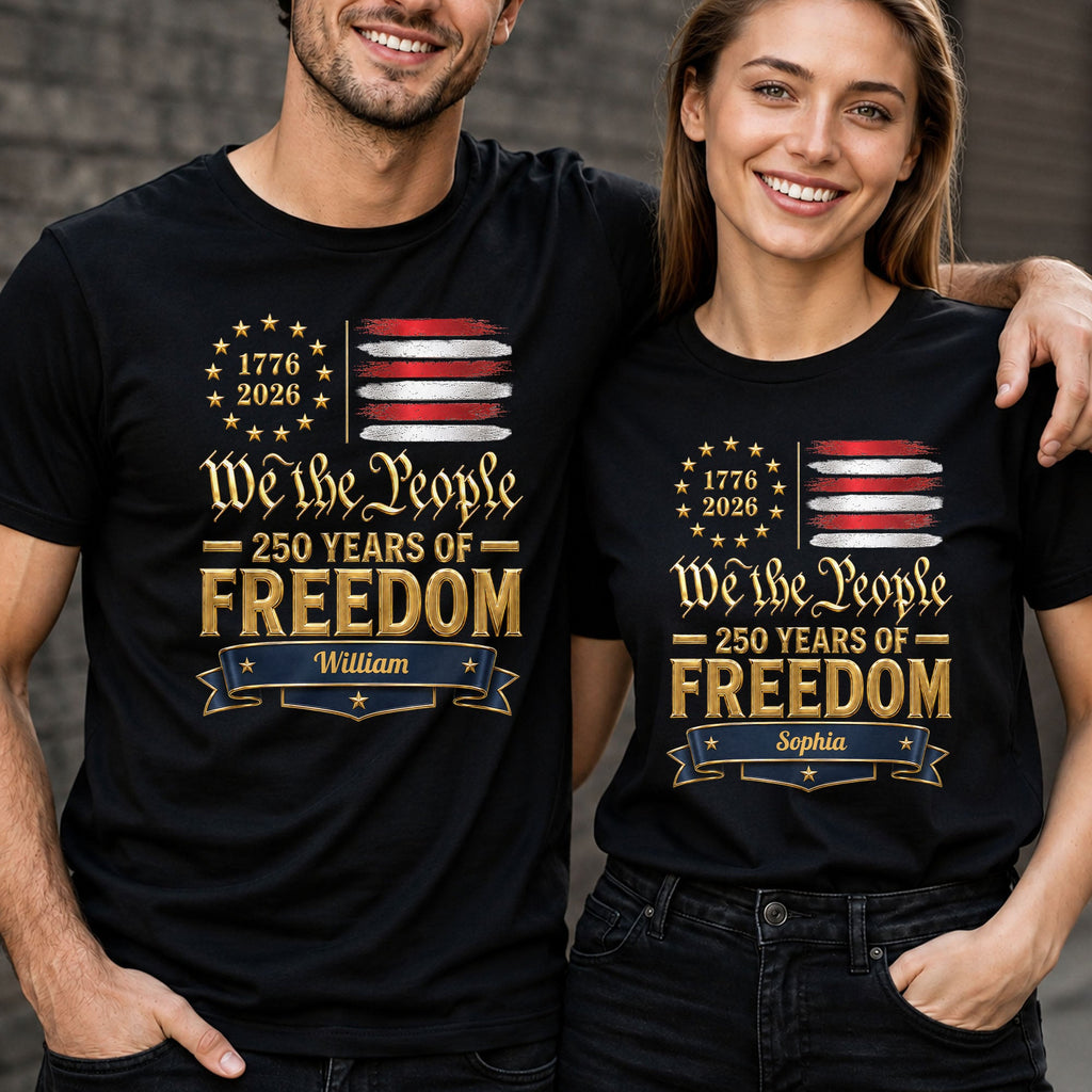 Personalized American Flag Hoodie & T-shirt Gift for Dad Shirt GradoCreations