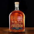 Personalized Whiskey Bottle Custom Name American Flag Gift for Dad Whiskey Bottle GradoCreations