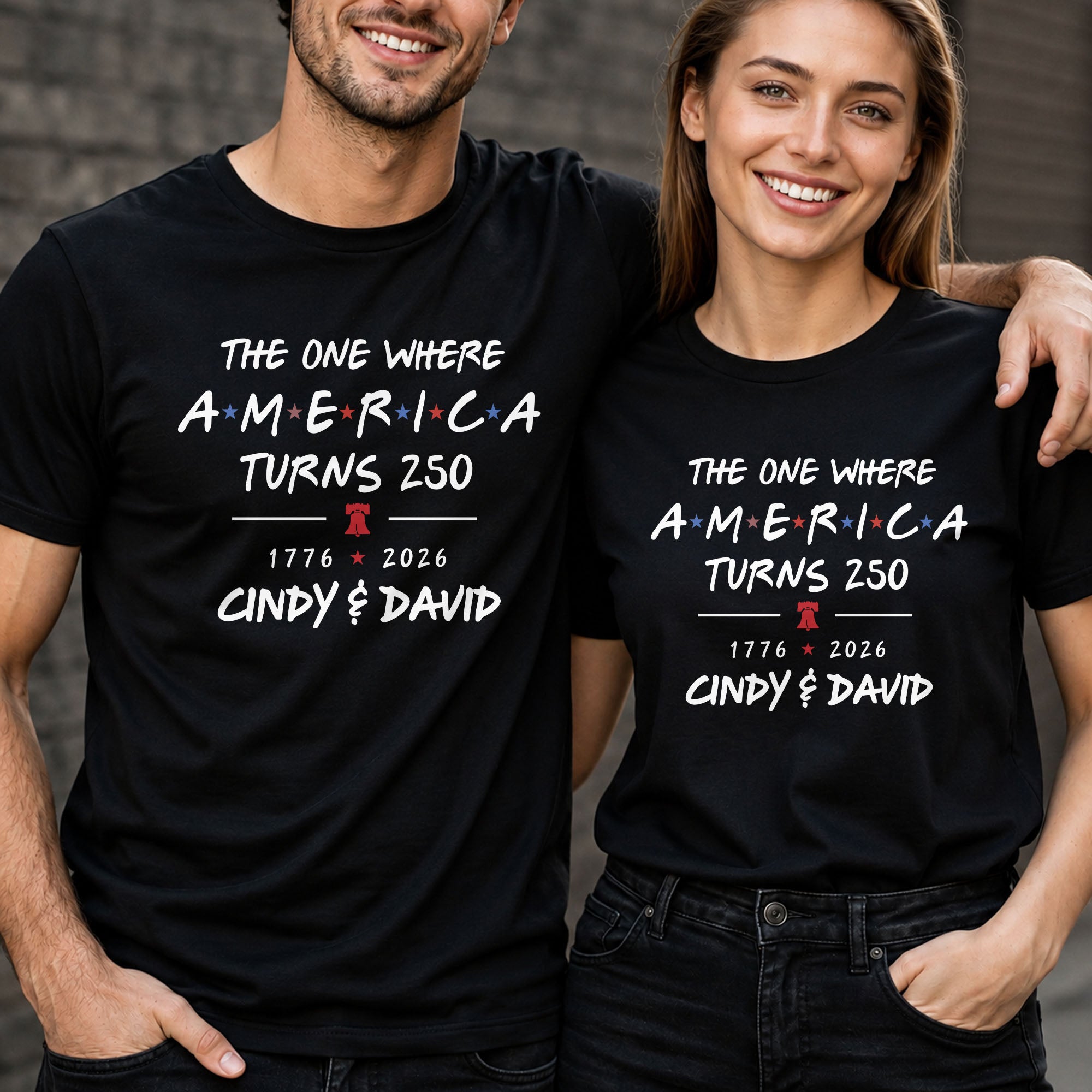 Personalized Unisex T-shirt & Hoodie Custom Liberty Bell 4th of July Gift Shirt GradoCreations