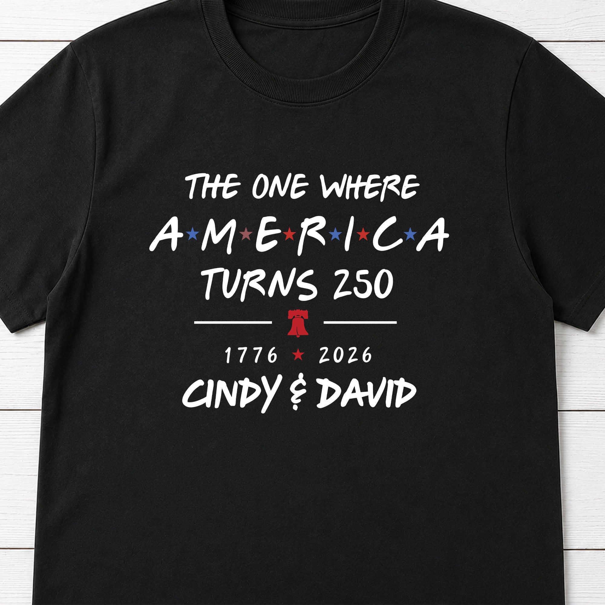 Personalized Unisex T-shirt & Hoodie Custom Liberty Bell 4th of July Gift Shirt GradoCreations