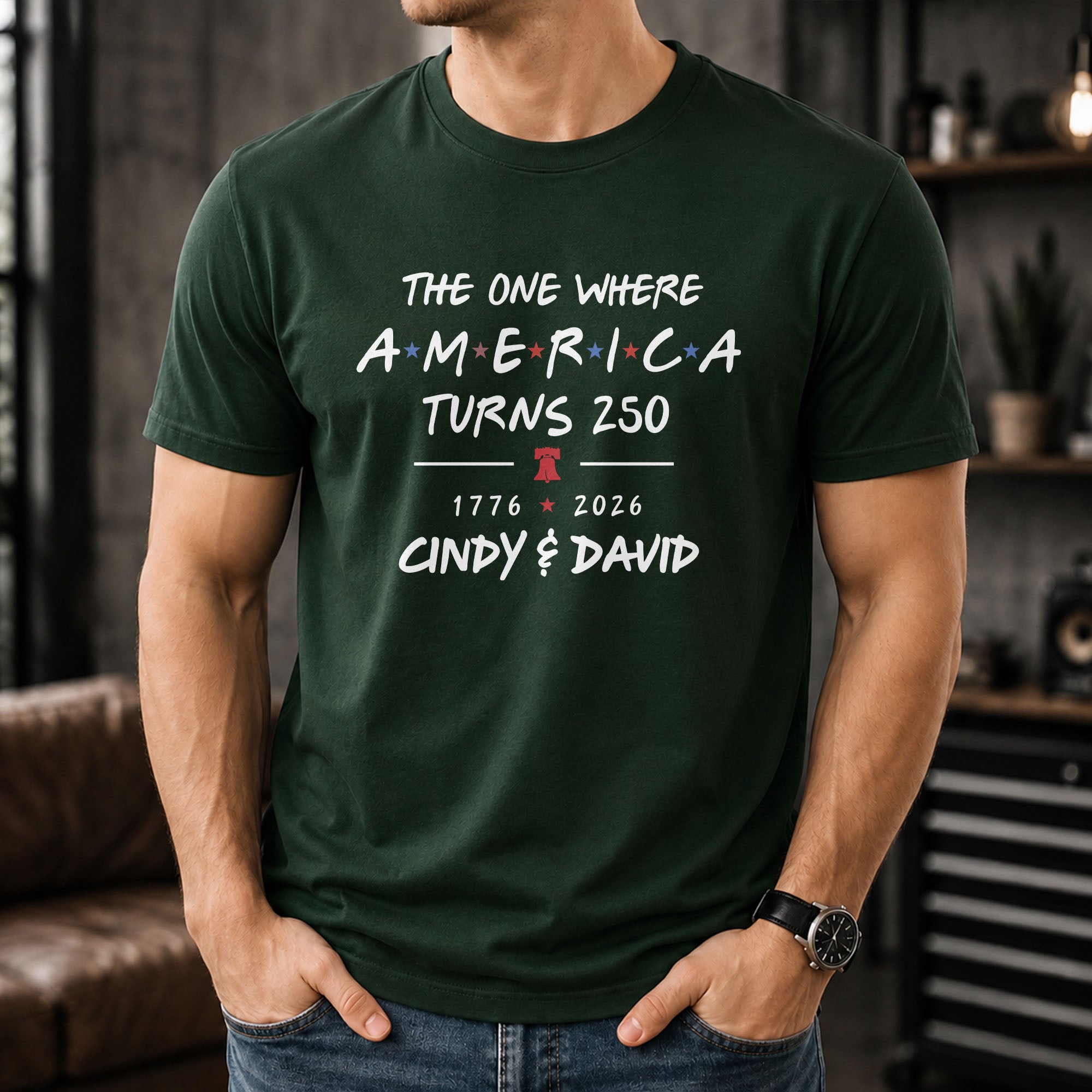 Personalized Unisex T-shirt & Hoodie Custom Liberty Bell 4th of July Gift Shirt GradoCreations