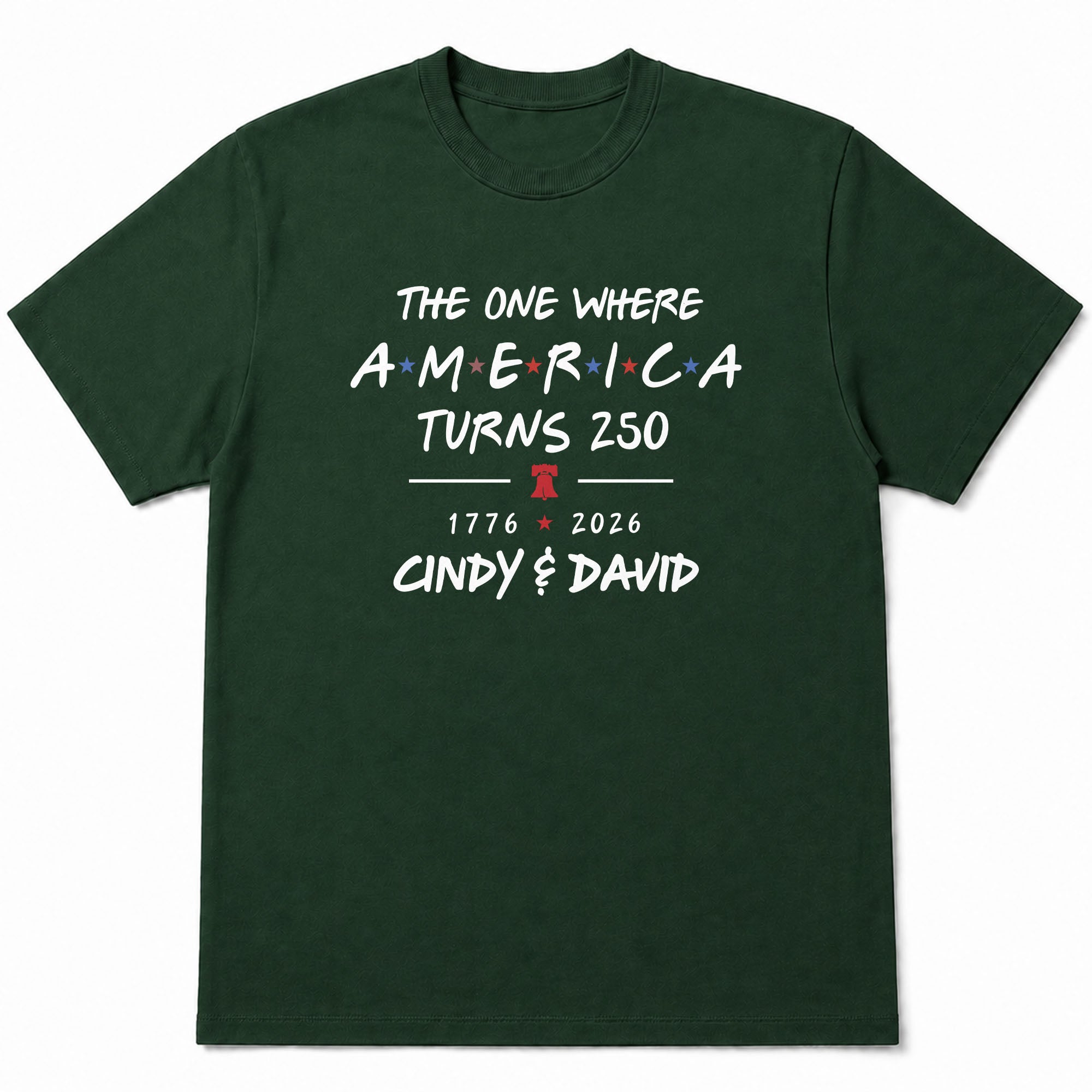 Personalized Unisex T-shirt & Hoodie Custom Liberty Bell 4th of July Gift Shirt GradoCreations
