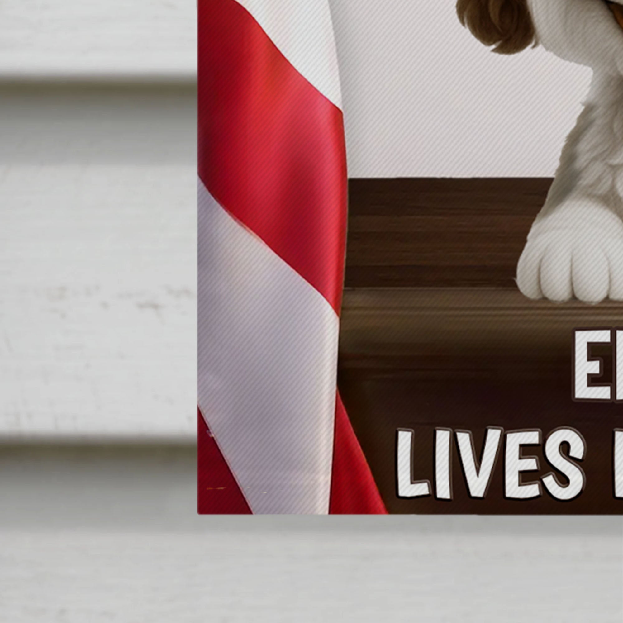 Personalized Family Welcome Garden Flag Custom Dog Design Garden Flag GradoCreations