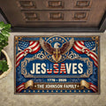 Personalized Jesus Saves Doormat Custom Family Name Gift Doormat GradoCreations