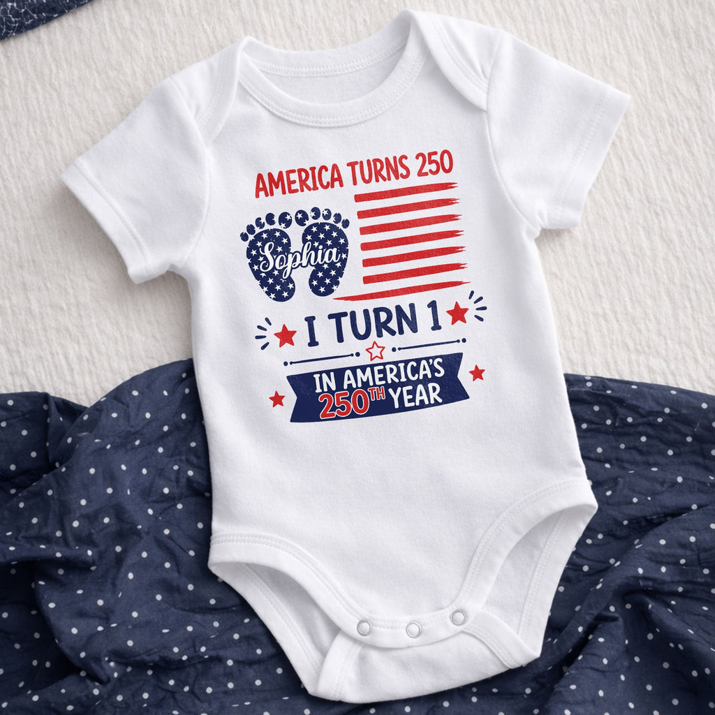 Personalized Baby Onesie Custom Name Celebration Gift for Baby Baby Onesie GradoCreations