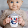 Personalized 10 oz Stainless Steel Sippy Cup for Kids - 4th of July Custom Name Gift Sippy Cup GradoCreations