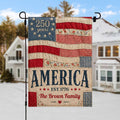 Personalized American Flag Garden Banner Custom Family Name for 4th of July Garden Flag GradoCreations