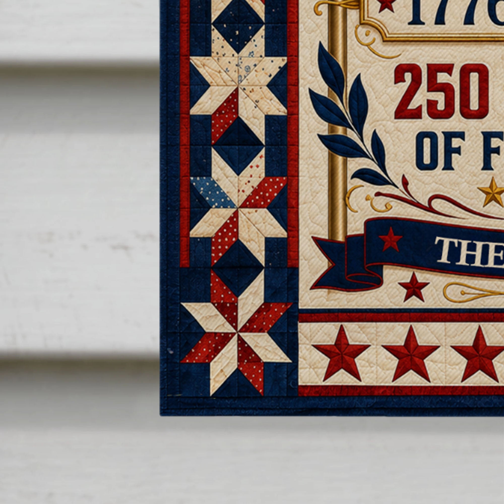 Personalized Family Name Flag 250 Years of Freedom Garden Décor Garden Flag GradoCreations