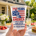 Personalized Frosted Cups American Flag 4th of July Gift Idea Frosted Cups GradoCreations