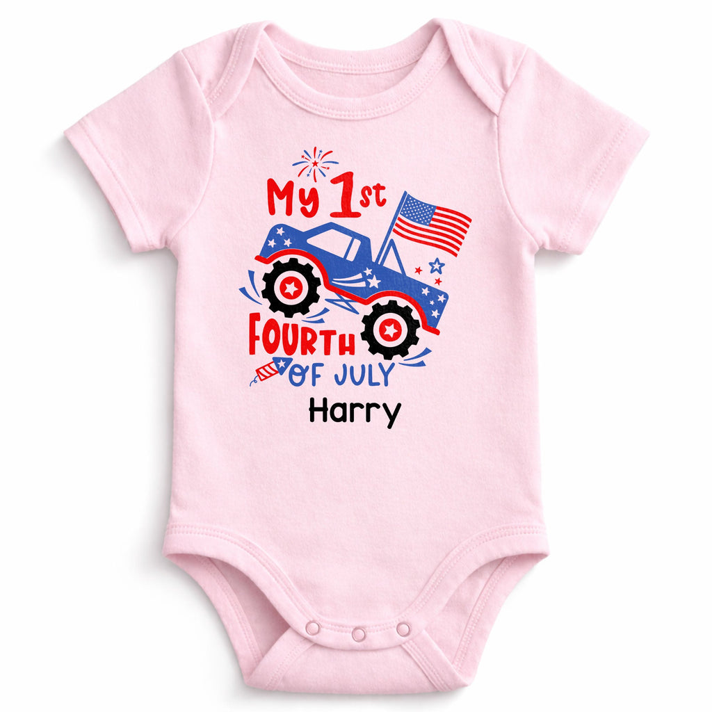 Personalized Baby Onesie My 1st Fourth of July Fireworks Gift Baby Onesie GradoCreations