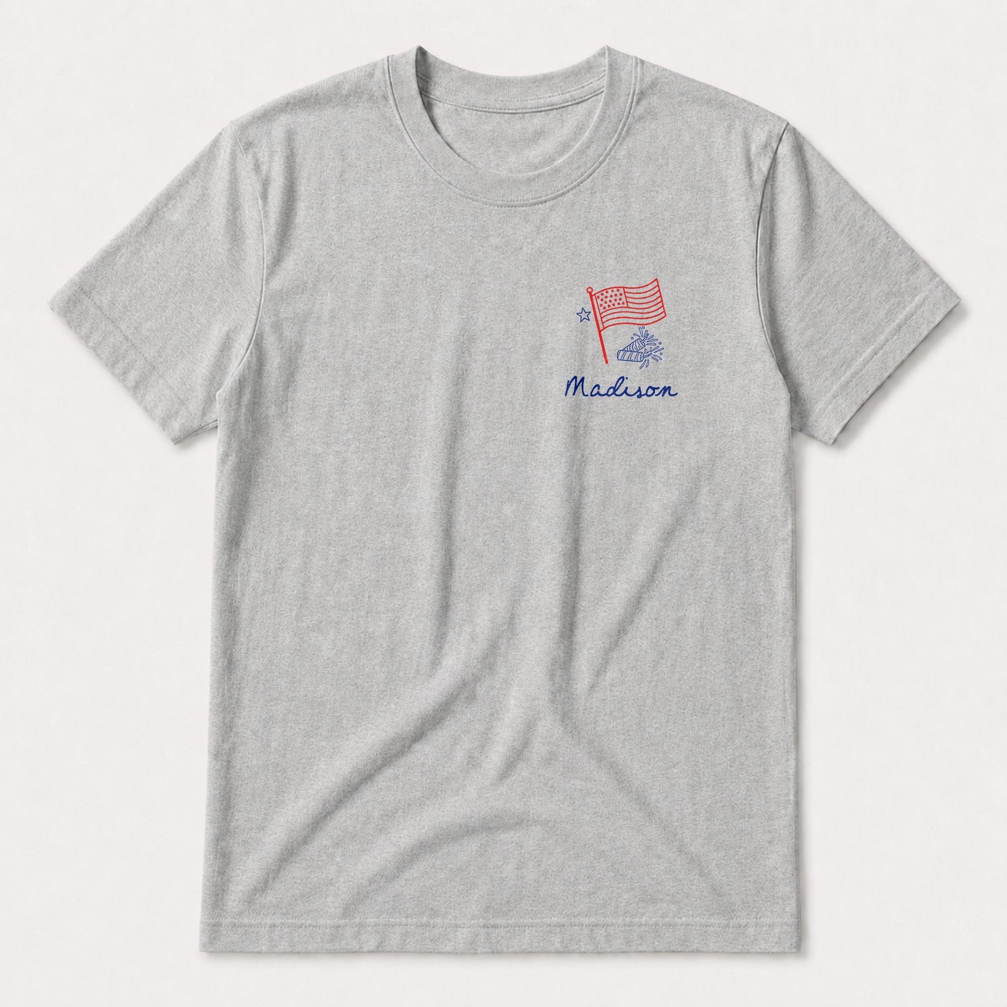 Personalized Custom T-Shirt Front and Back Independence Day Gift T-Shirt Font and Back GradoCreations