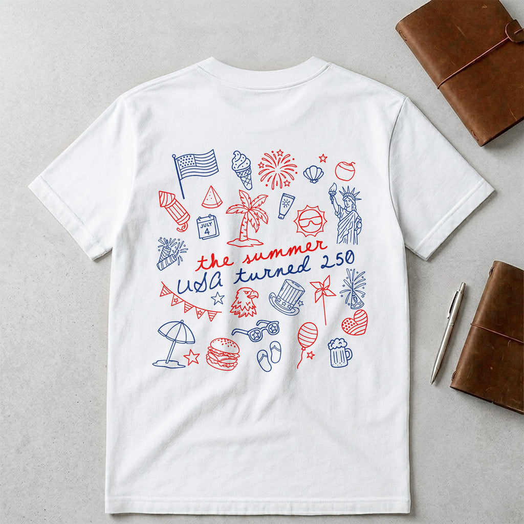 Personalized Custom T-Shirt Front and Back Independence Day Gift T-Shirt Font and Back GradoCreations