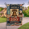 Personalized 250th Anniversary Garden Flag Custom Family Name USA Garden Flag GradoCreations