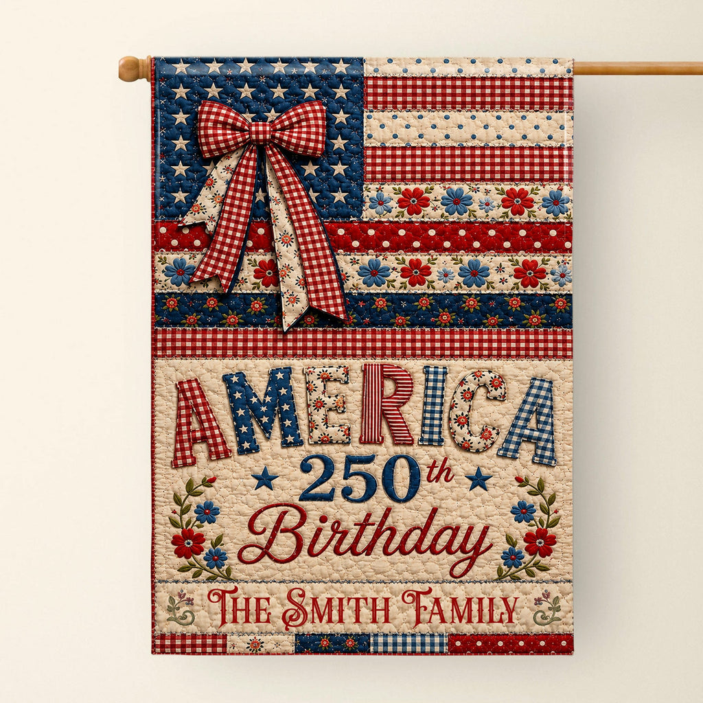 Personalized Double-Sided Garden Flag Custom Family Name 4th of July Gift Garden Flag GradoCreations