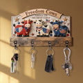 Personalized Farmhouse Key Holder Custom Family Name Gift Key Holder GradoCreations