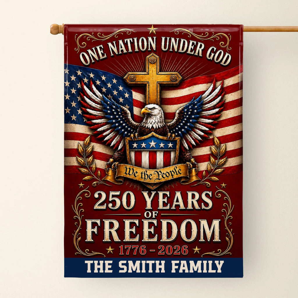 Personalized Double-Sided Garden Flag Custom Family Name 4th of July Gift Garden Flag GradoCreations