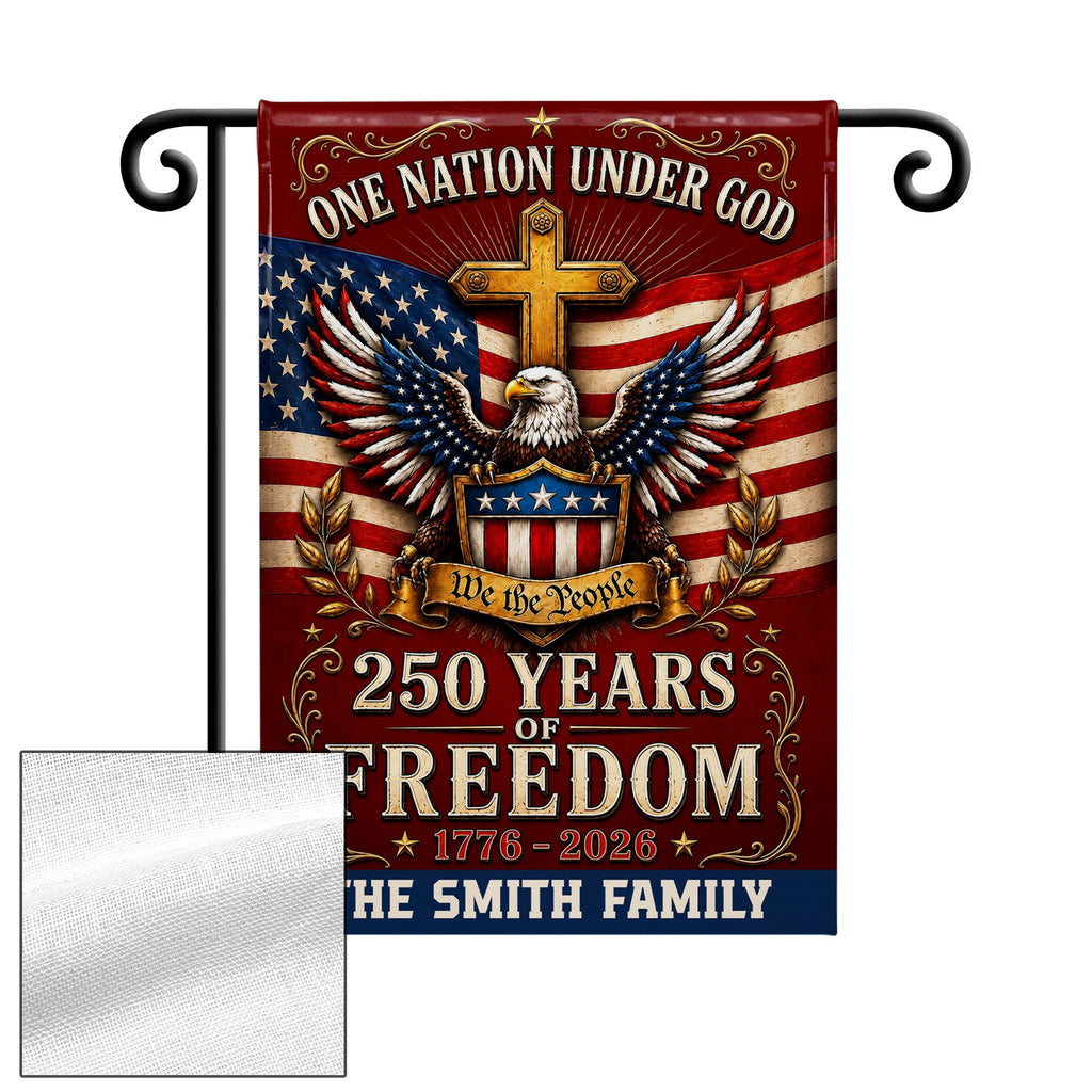 Personalized Double-Sided Garden Flag Custom Family Name 4th of July Gift Garden Flag GradoCreations