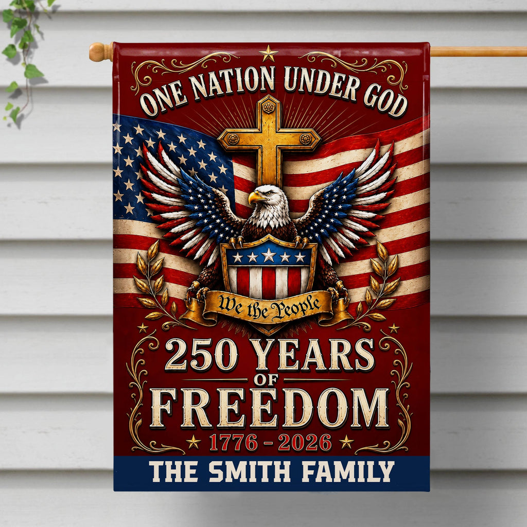 Personalized Double-Sided Garden Flag Custom Family Name 4th of July Gift Garden Flag GradoCreations