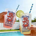 Personalized Frosted Cups Custom Family Name 4th of July Party Frosted Cups GradoCreations