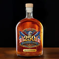 Personalized Whiskey Bottle with Eagle & American Flag Design for Dad, 4th of July Gift Whiskey Bottle GradoCreations